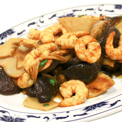45. GAMBAS BAMBU Y SETAS
