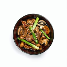 54. CERDO BAMBU Y SETAS