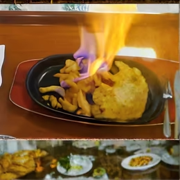 83A. POLLO FLAMBEADO